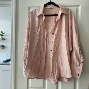 Madewell Women's Light Pink Button Down